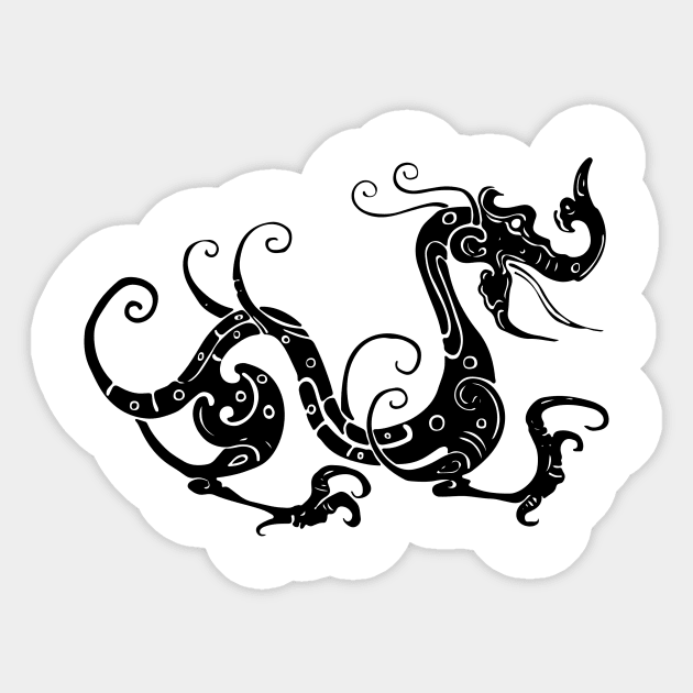 Dragon Sticker by linesdesigns